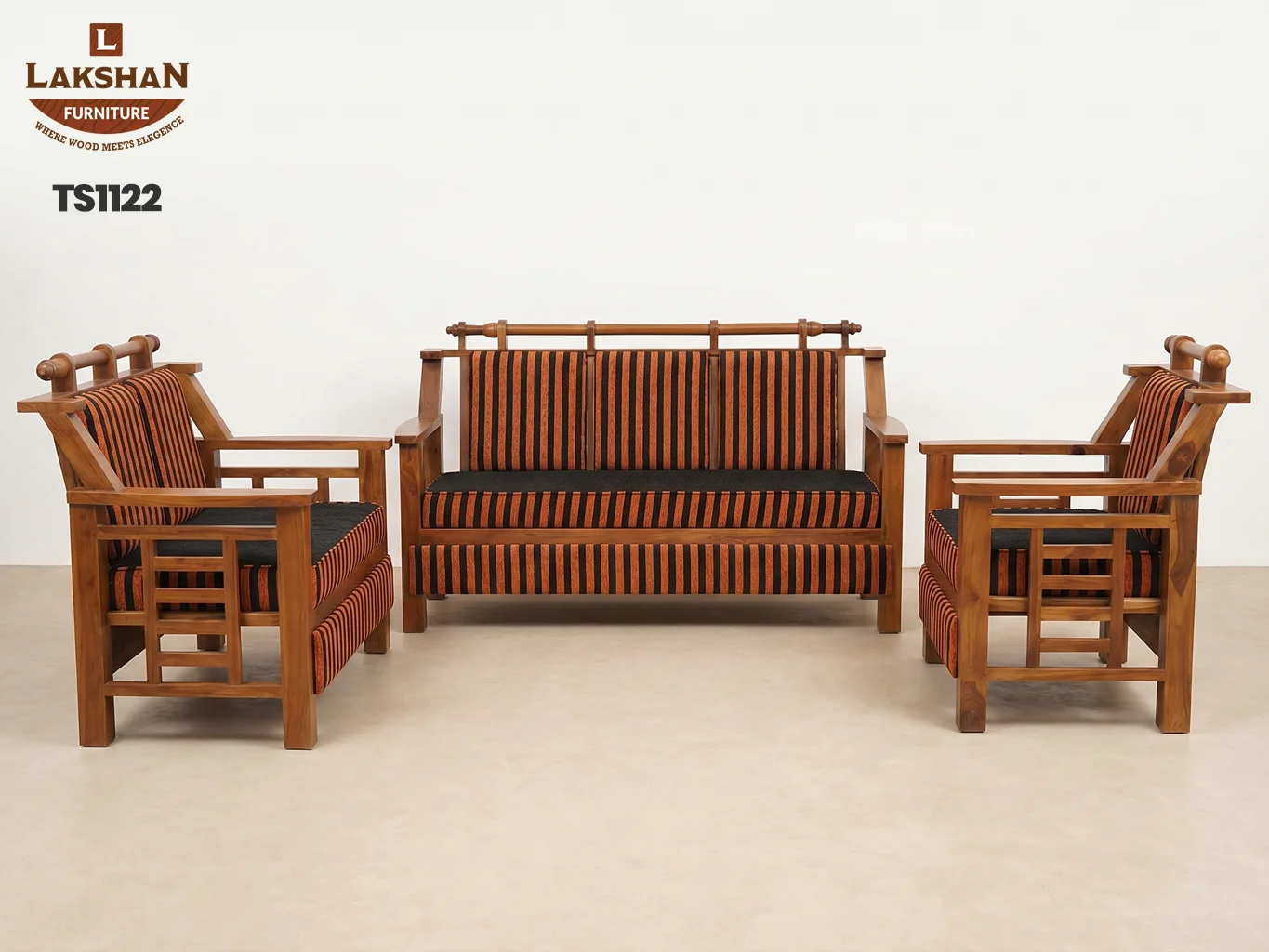 TS1122 Teak Sofa - View 2