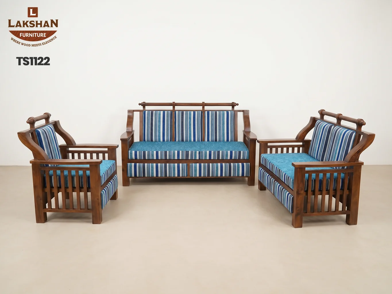 TS1122 Teak Sofa - View 3