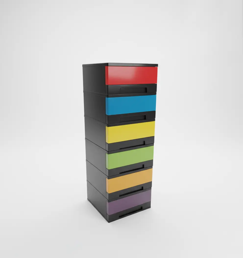 Phoenix New-Mixed (06D) Drawer Cupboard — View 1