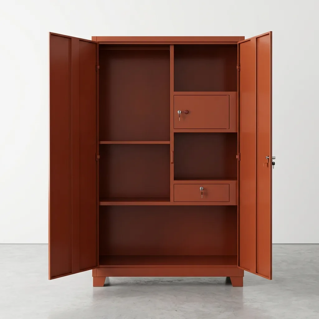 MF1489 Steel Wardrobe - View 2